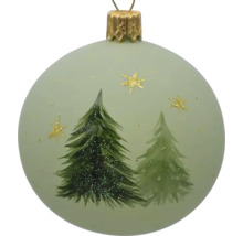 Vianočná guľa s motívom vianočného stromčeka