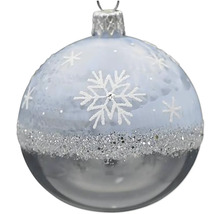 Vianočná guľa so vzorom snehovej vločky