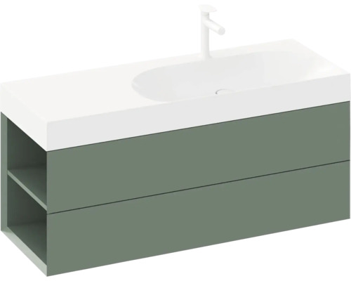 Skrinka pod umývadlo s umývadlom a dvoma zásuvkami