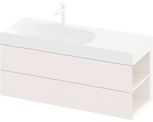 Skrinka pod umývadlo so zásuvkami a úložnými priestormi