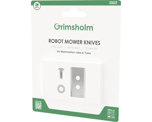 Nože robotickej kosačky Grimsholm, 24 kusov, pre Mammotion Luba a Yuka