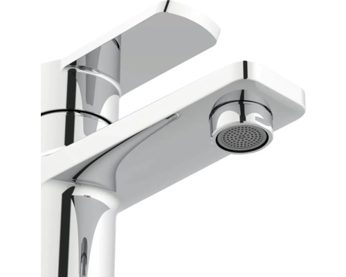 Umývadlová batéria z kovu, lesklá