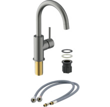 Kuchynská batéria s pripojovacími hadicami a montážnym materiálom