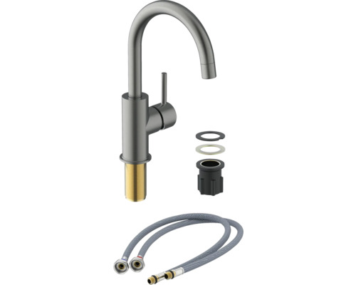 Kuchynská batéria s pripojovacími hadicami a montážnym materiálom