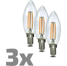 Tri LED žiarovky v tvare kvapky