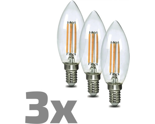 Tri LED žiarovky v tvare kvapky