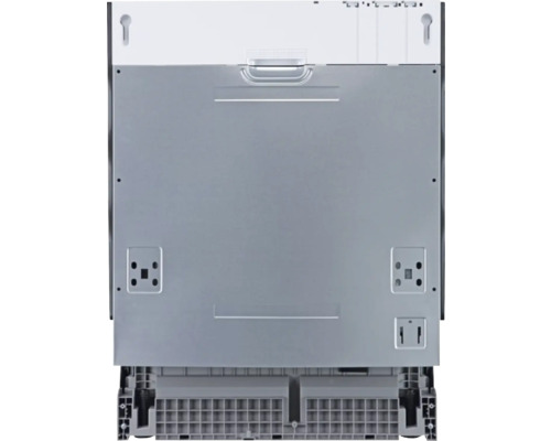 Zadný pohľad na umývačku riadu na ilustráciu inštalácie a pripojenia.