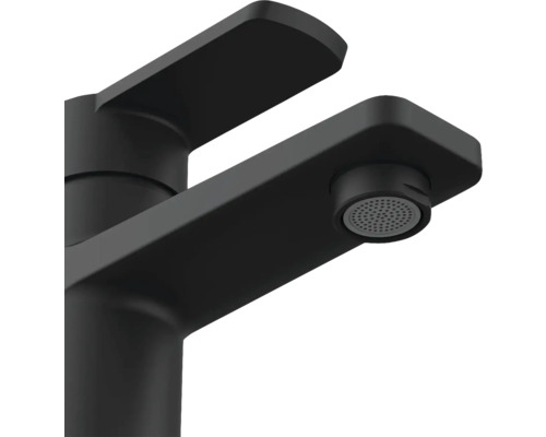 Čierna umývadlová batéria