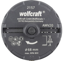 Drážkovacia fréza Wolfcraft AMV20 s priemerom 68 mm, maximálne 800 otáčok za minútu