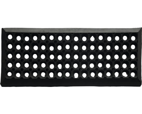 Čierna gumová rohož s otvormi na vonkajšie použitie