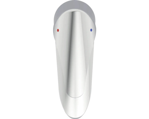 Jednopáková batéria pre umývadlo s označením studenej a teplej vody