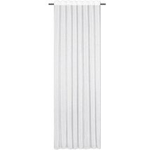 Biela záclona so sťahovacou páskou na záclonovej tyči