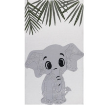 Koberec s motívom slona a palmových listov