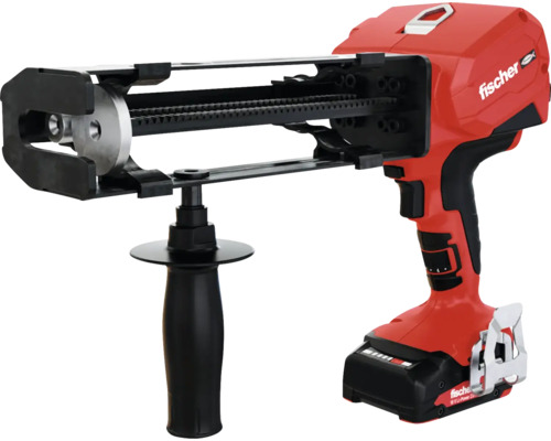 Vytlačovacia pištoľ Fischer s akumulátorom a prídavnou rukoväťou