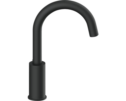 Čierna vodovodná batéria s vysokým výtokom