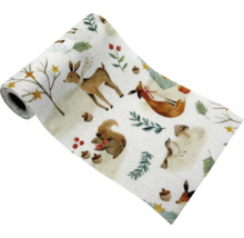 Dekoračná fólia s motívmi lesných zvierat na kotúči