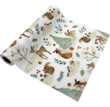 Dekoračná fólia s vianočnými zvieracími motívmi na kotúči