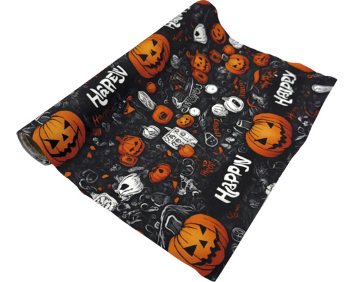 Rolka dekoračnej fólie s halloweenskymi motívmi