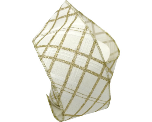 Ozdobná darčeková stuha s károvaným vzorom