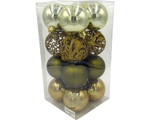 Sada rôznych vianočných gúľ