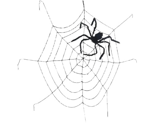 Dekoratívny pavúk v pavučine na Halloween