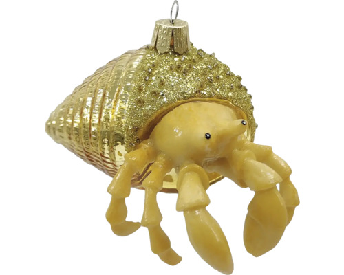 Dekoratívna vianočná ozdoba krab pustovník