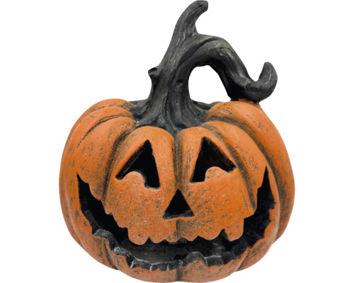 Halloweenska tekvicová dekorácia s vyrezávanou tvárou