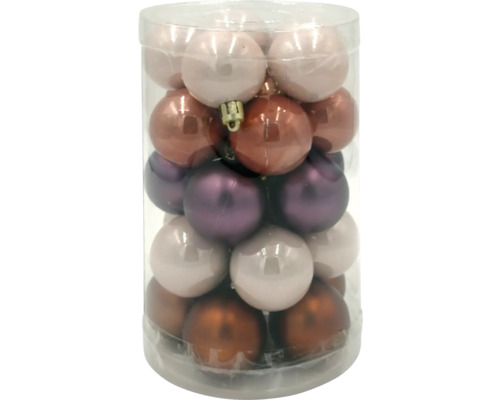 Vianočné ozdoby v priehľadnom obale