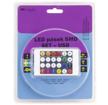 LED pásik SMD Set USB v balení s diaľkovým ovládaním