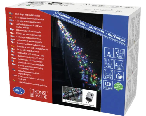 Multifunkčná LED svetelná reťaz pre vonkajšie použitie v balení