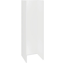 Obdĺžnikový sprchovací kút bez vaničky.