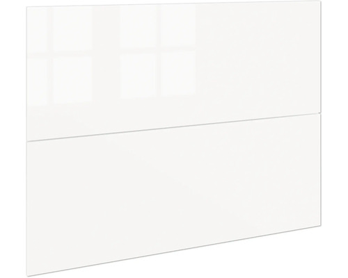 Kuchynské čelo v lesklej bielej farbe