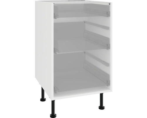 Kuchynská spodná skrinka s čiernym soklom