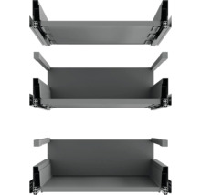 Tri pohľady na kovový zásuvkový prvok