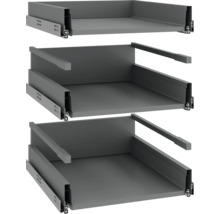 Tri výsuvy zásuviek pre nábytok v stohu