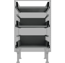 Výsuvný systém pre zásuvky v kuchynskej linke