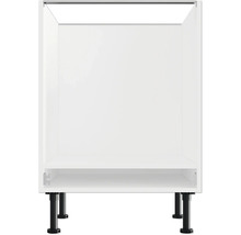 Biela spodná skrinka s čiernymi nohami do kúpeľne alebo kuchyne