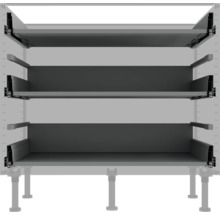 Kuchynská skrinka s tromi zásuvkami