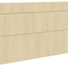 Čelo skrine s tromi zásuvkami vo vzhľade dreva