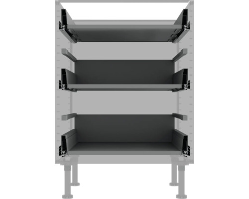 Vnútorné vybavenie skrine s tromi zásuvkami