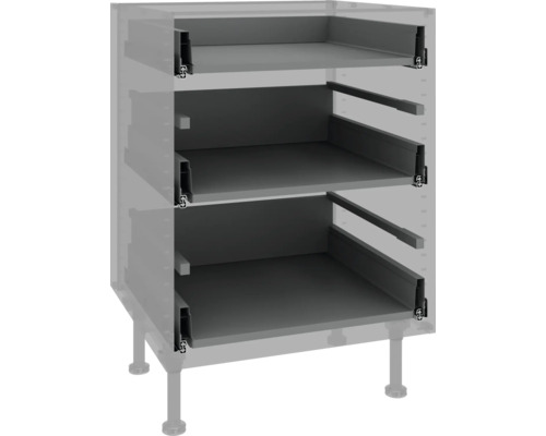 Kuchynská spodná skrinka s tromi výsuvmi