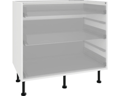 Kuchynská spodná skrinka s tromi zásuvkami a nožičkami