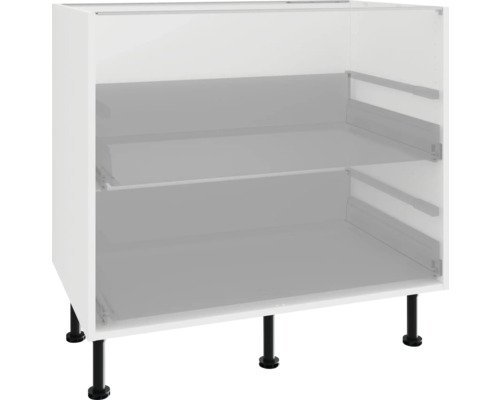 Kuchynská spodná skrinka s dvomi zásuvkami a nožičkami