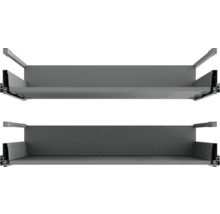 Dva zásuvkové prvky pre konštrukciu kuchýň alebo nábytku.