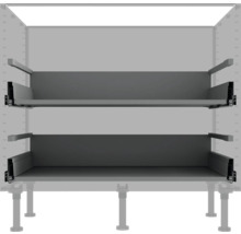 Sivá vložka do zásuvky pre kuchynskú skrinku