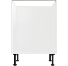 Spodná skrinka kuchynského nábytku s čiernymi nožičkami