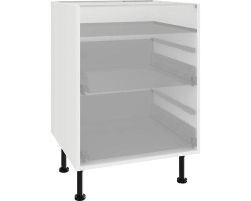 Spodná skrinka s dvoma policami a nožičkami