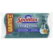 Spontex 3 ks balenie Flexy Fresh abrazívne hubky, nepoškriabu a sú antibakteriálne