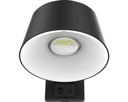 LED solárne nástenné svietidlo VIKING IP44 1 W 1000 lm 4000 K čierne so senzorom pohybu Čierne LED nástenné svietidlo