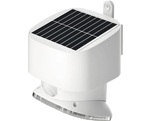 LED solárne nástenné svietidlo VIKING SR12 IP44 1 W 2000 lm 4000 K biele so senzorom pohybu Solárne svetlo s detektorom pohybu na montáž na stenu